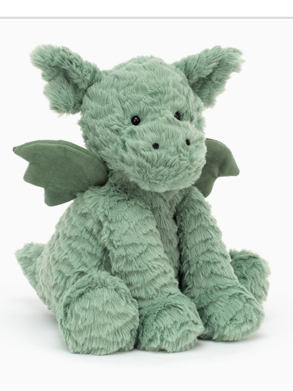Jellycat Fuddle Wuddle 9in green dragon plushie